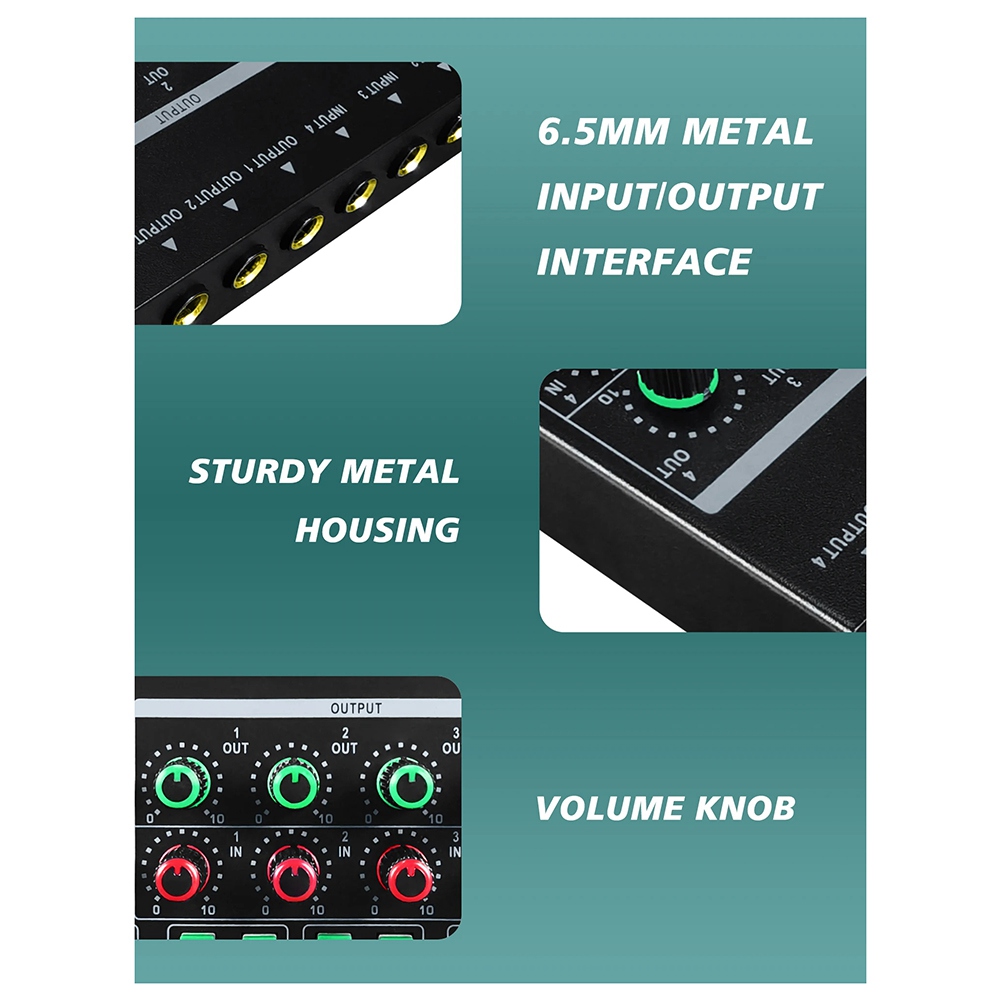 Audio Interface - (MEOF) -LQ04 ميكسر صوتي رباعي القنوات