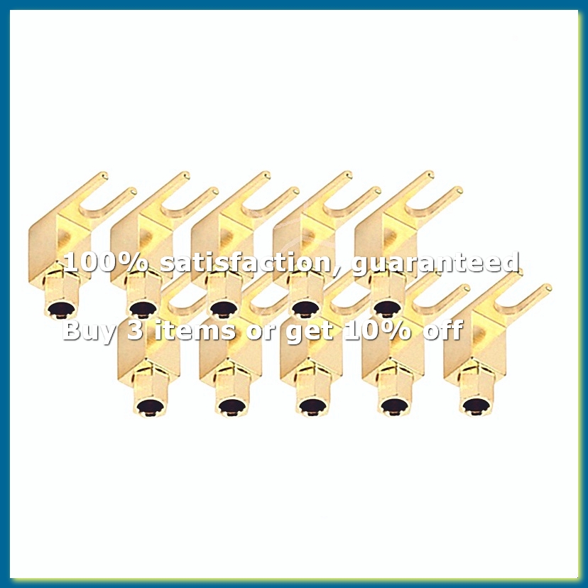 Banana Plug - 10 قطع من موصلات الموز المطلية