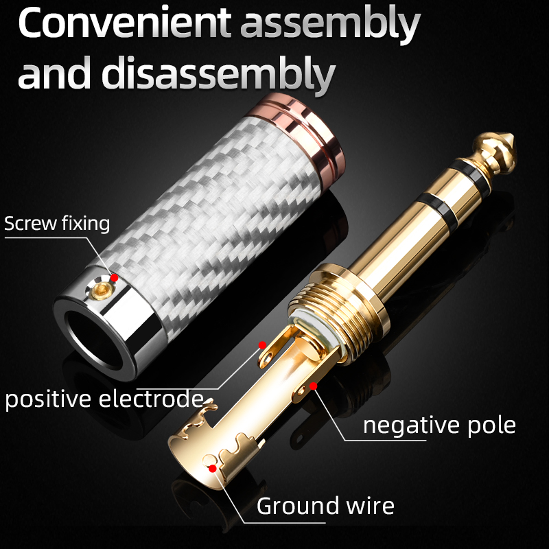 Trs Cable - ATAUDIO 4 قطعة 6.5 مللي متر