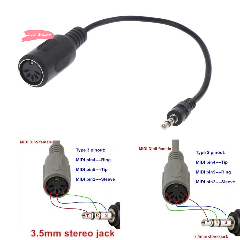 Trs Cable - كابل محول Y-MIDI Din 5 إلى