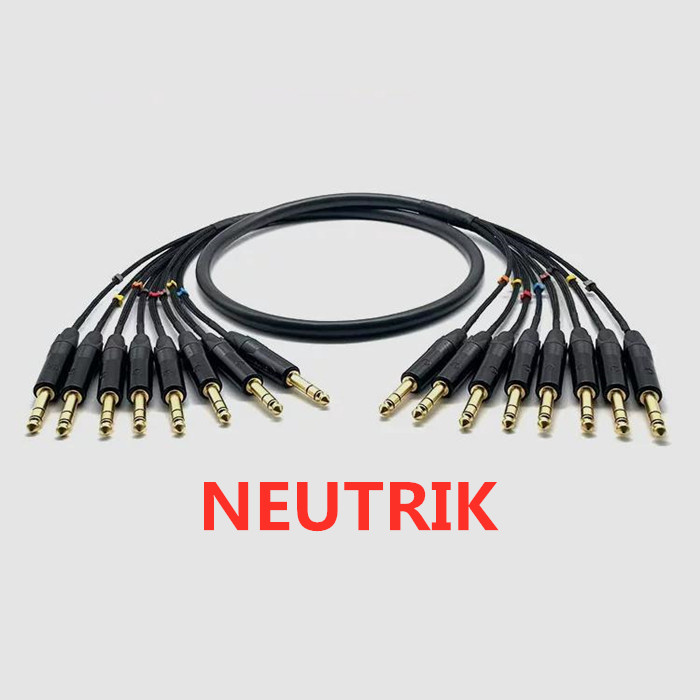 Trs Cable - كابل صوت ستيريو متوازن NEUTRIK 6.35