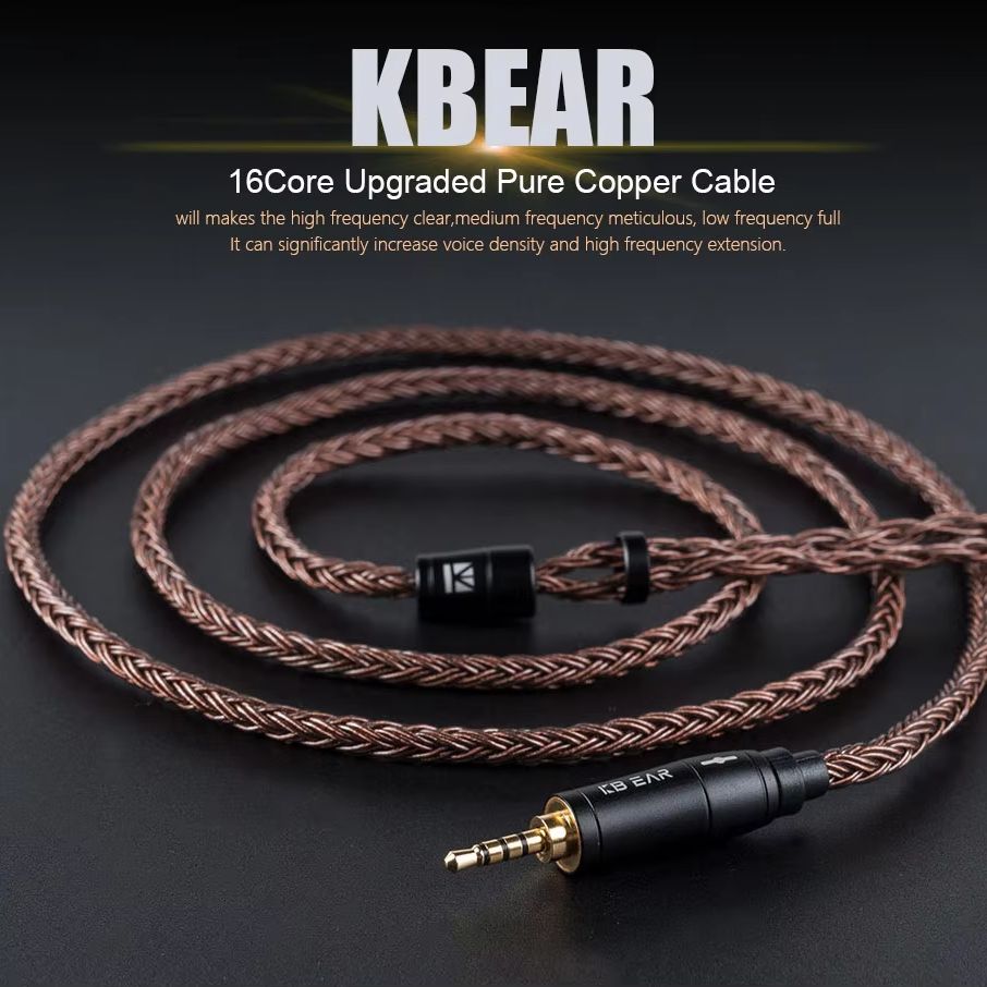 Trs Cable - كابل سماعة الرأس KBEAR 16 core