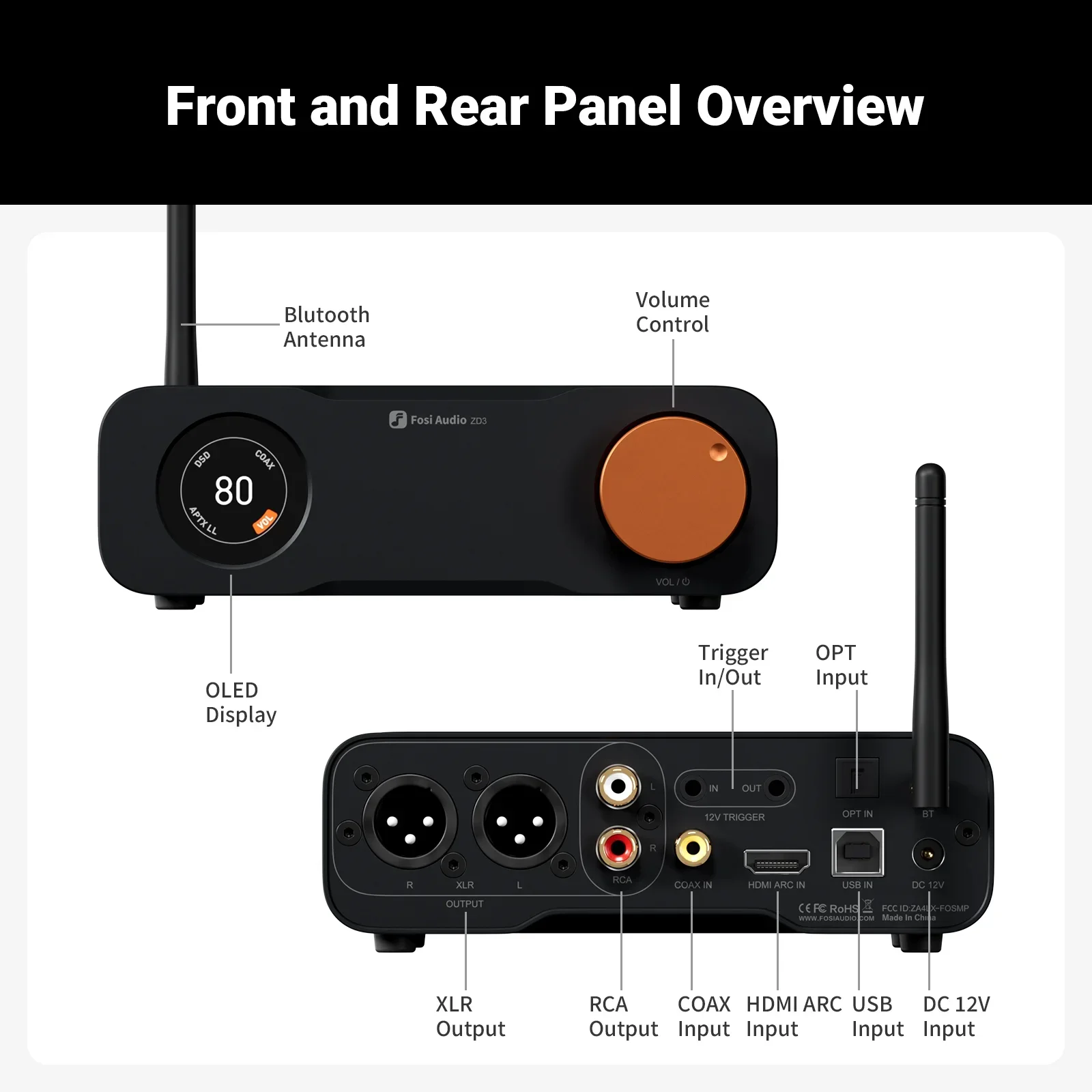 Audio Dac - فوسى أوديو ZD3 بلو، محول رقمي