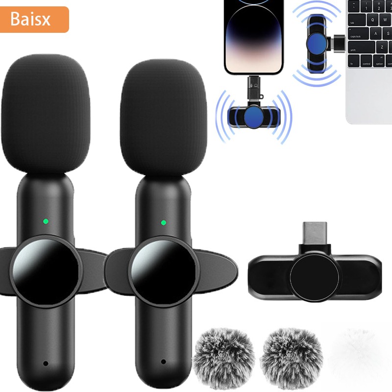 Condenser Microphone Kit - ميكروفون لافالير لاسلكي للآيفون والآيباد، ميكروفون