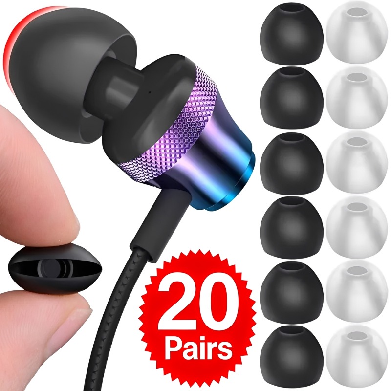 1-20 زوج من أغطية الأذن الناعم - مراجعة Headphone Parts وسعره