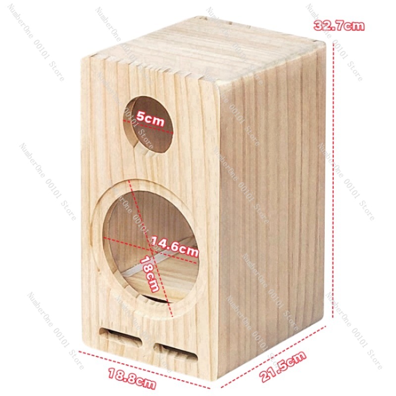 صندوق سماعات خشبي صلب بتصميم م - مراجعة Diy Speaker وسعره