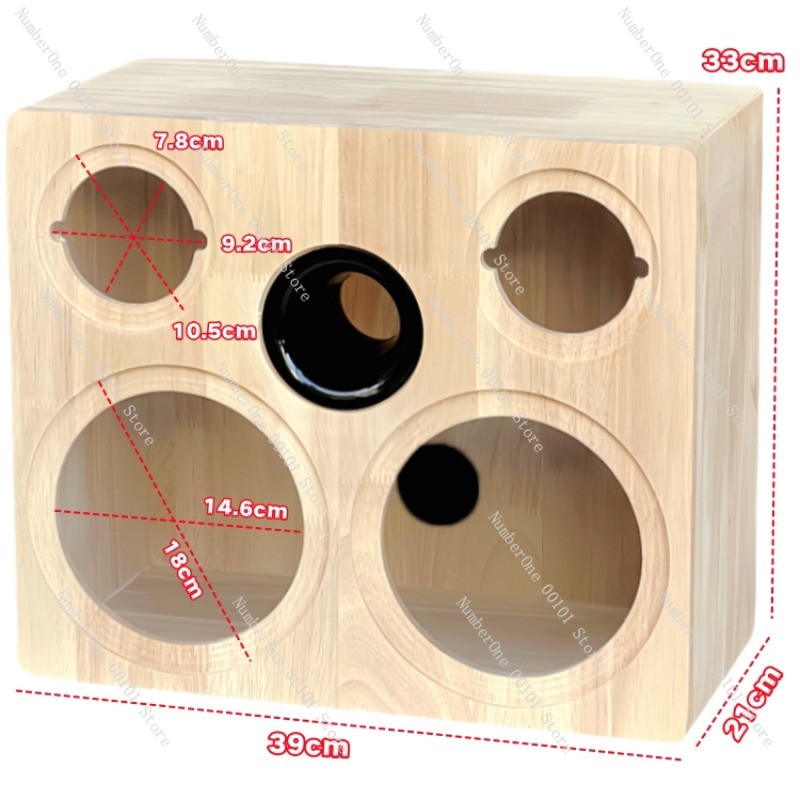 صندوق سماعات خشبي صلب بتصميم م - مراجعة Diy Speaker وسعره