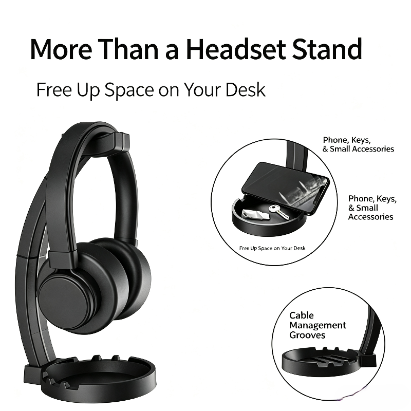 حامل سماعات الرأس مع صينية تخز - مراجعة Headphone Parts وسعره
