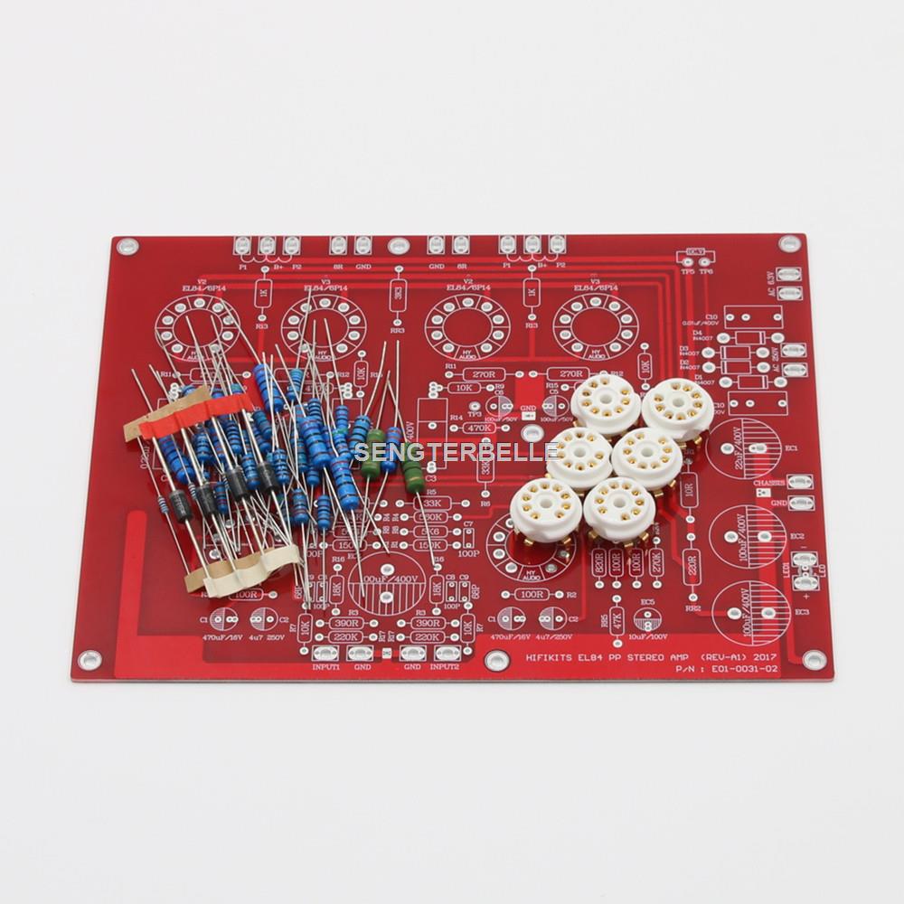 HiFi EL84 + ECF80 ستيريو دفع س - مراجعة Hifi Amplifier Board وسعره