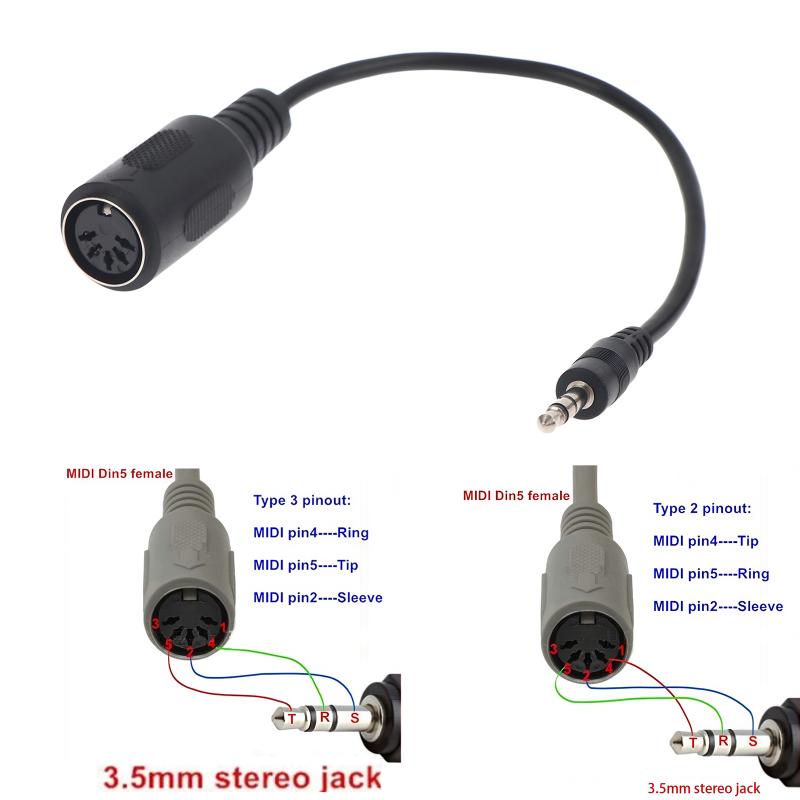 [جديد] كابل محول MIDI Din 5 إل - مراجعة Trs Cable وسعره