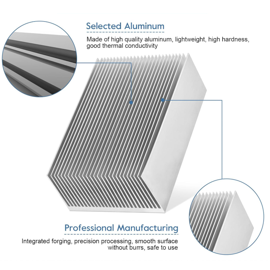 50x60x26 مللي متر-300x60x26 مل - مراجعة Heatsink Aluminum وسعره
