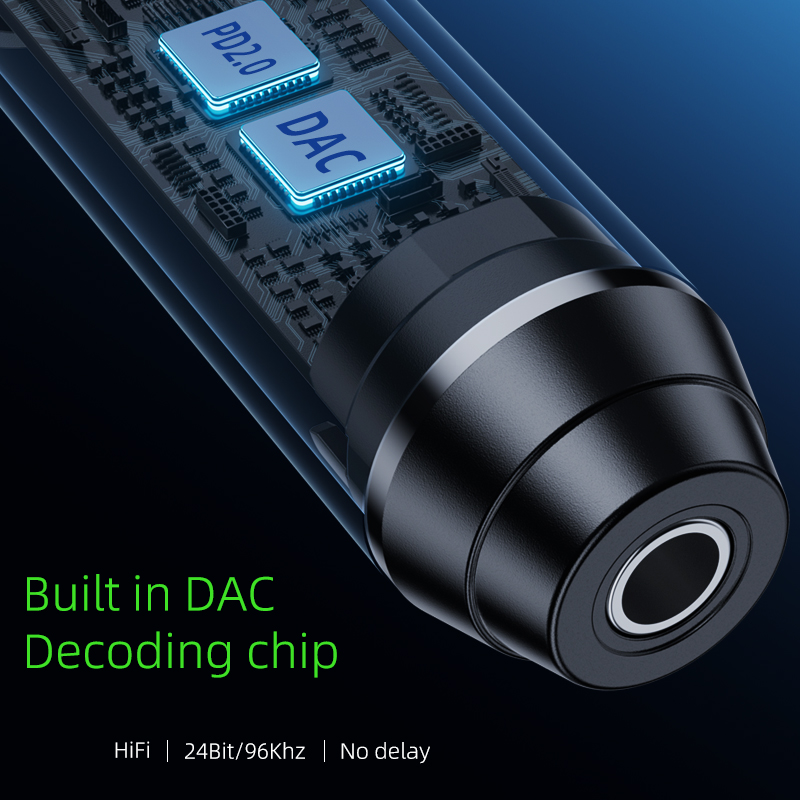 Piva 40 سم كابل 2 في 1 محول شح - مراجعة Audio Dac وسعره
