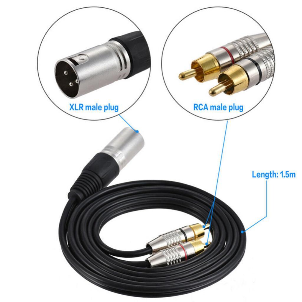 كابل مقسم صوت XLR إلى موصلات R - مراجعة Rca Cable وسعره