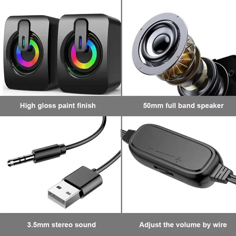 مكبر صوت محمول سلكي USB مع صوت - مراجعة Speaker Wire وسعره