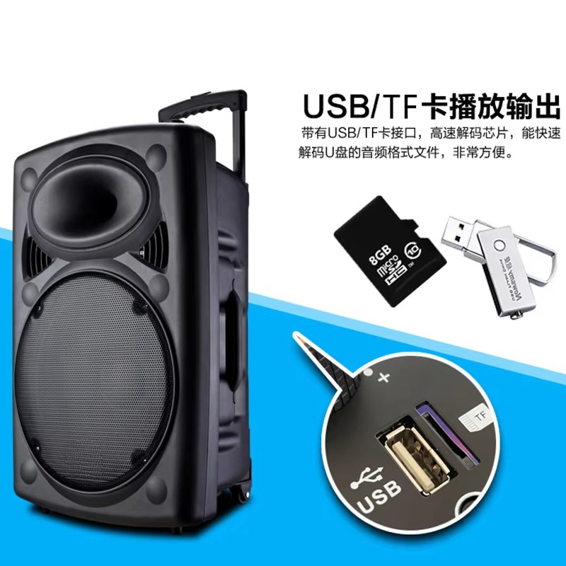 مكبر صوت محمول بمضخم صوت 1.5 ب - مراجعة Woofer وسعره