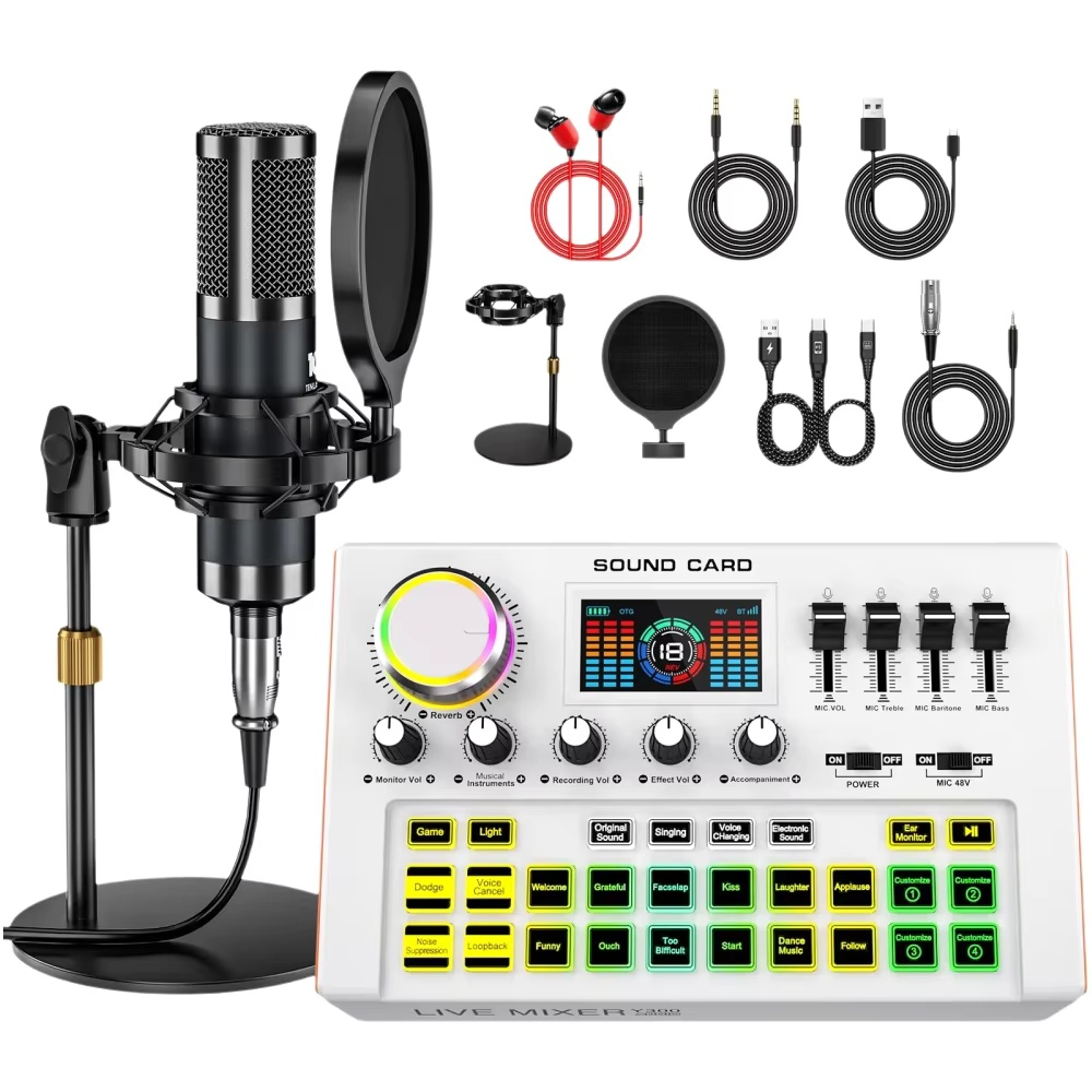 مجموعة معدات البودكاست من Tenl - مراجعة Condenser Microphone Kit وسعره