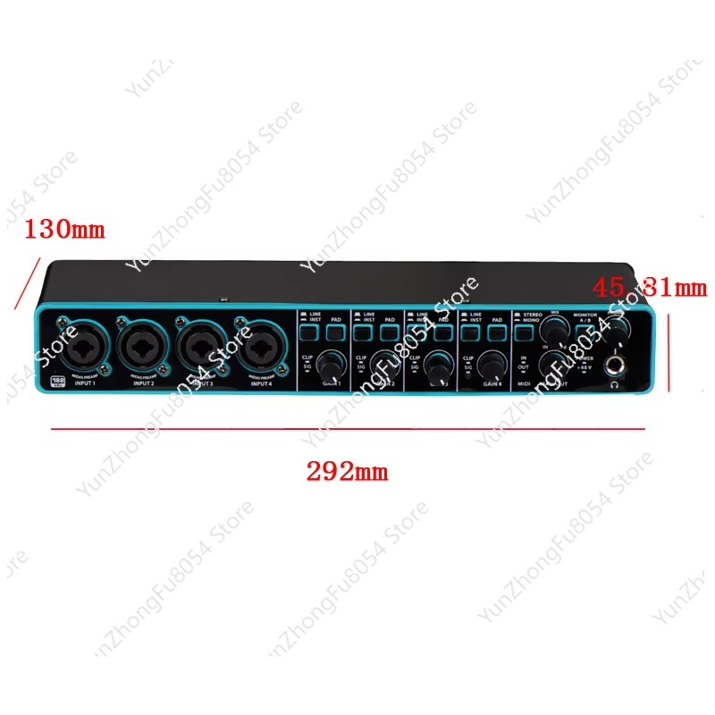 المهنية 3rd الجيل 4x4 USB الكم - مراجعة Audio Interface وسعره