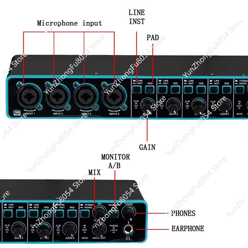 المهنية 3rd الجيل 4x4 USB الكم - مراجعة Audio Interface وسعره