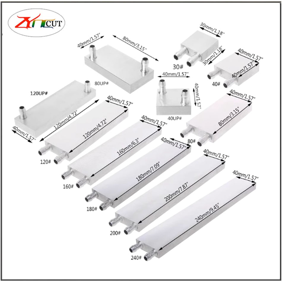 40 80 مللي متر وحدة المعالجة ا - مراجعة Heatsink Aluminum وسعره