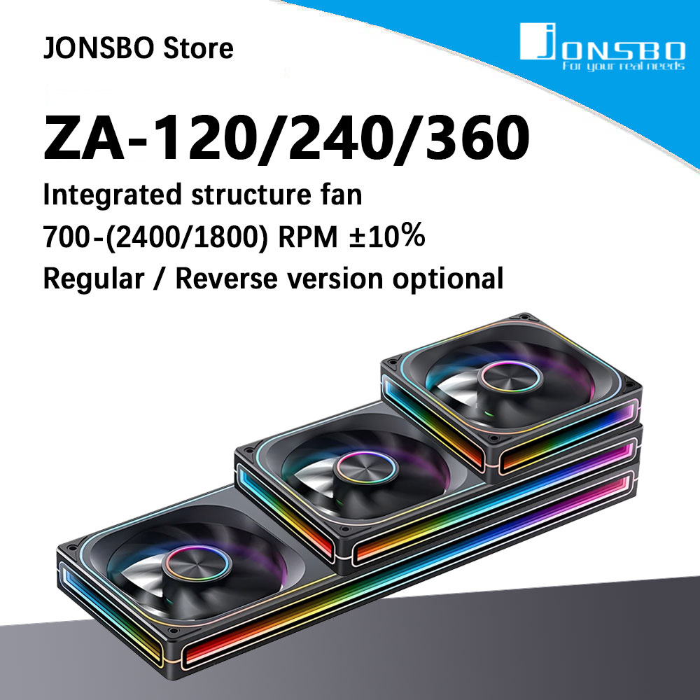 جونسبو ZA-120/240/360 ARGB 12/ - مراجعة Heatsink Aluminum وسعره