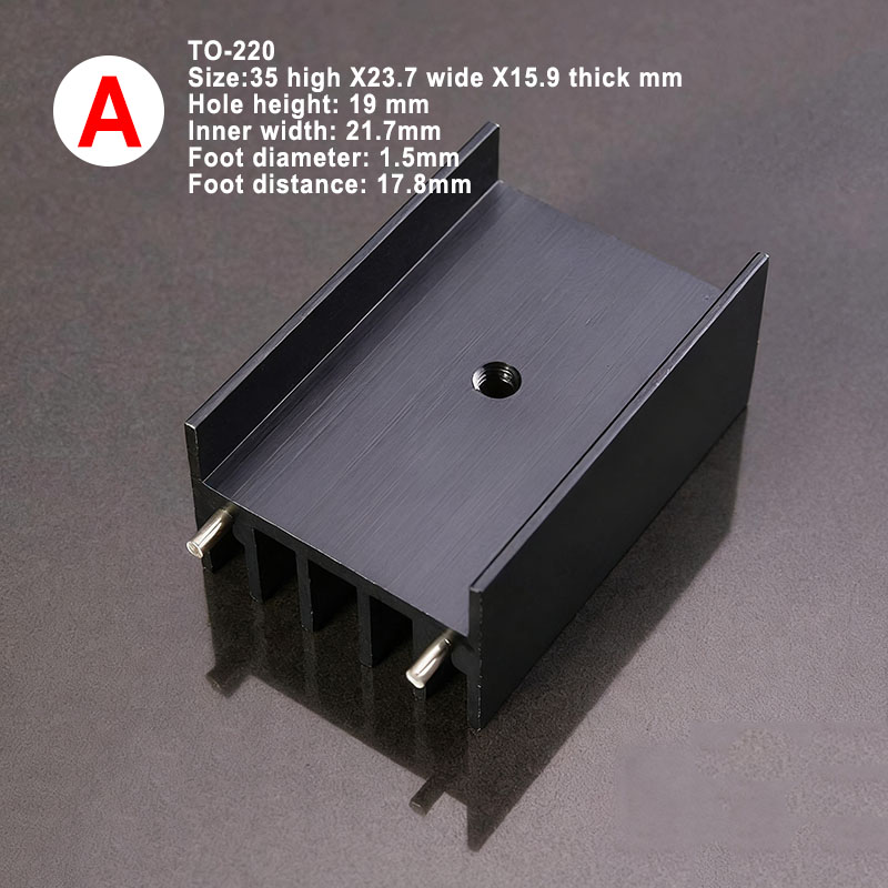 5 قطع مشعاع ألومنيوم ل OP AMP  - مراجعة Heatsink Aluminum وسعره