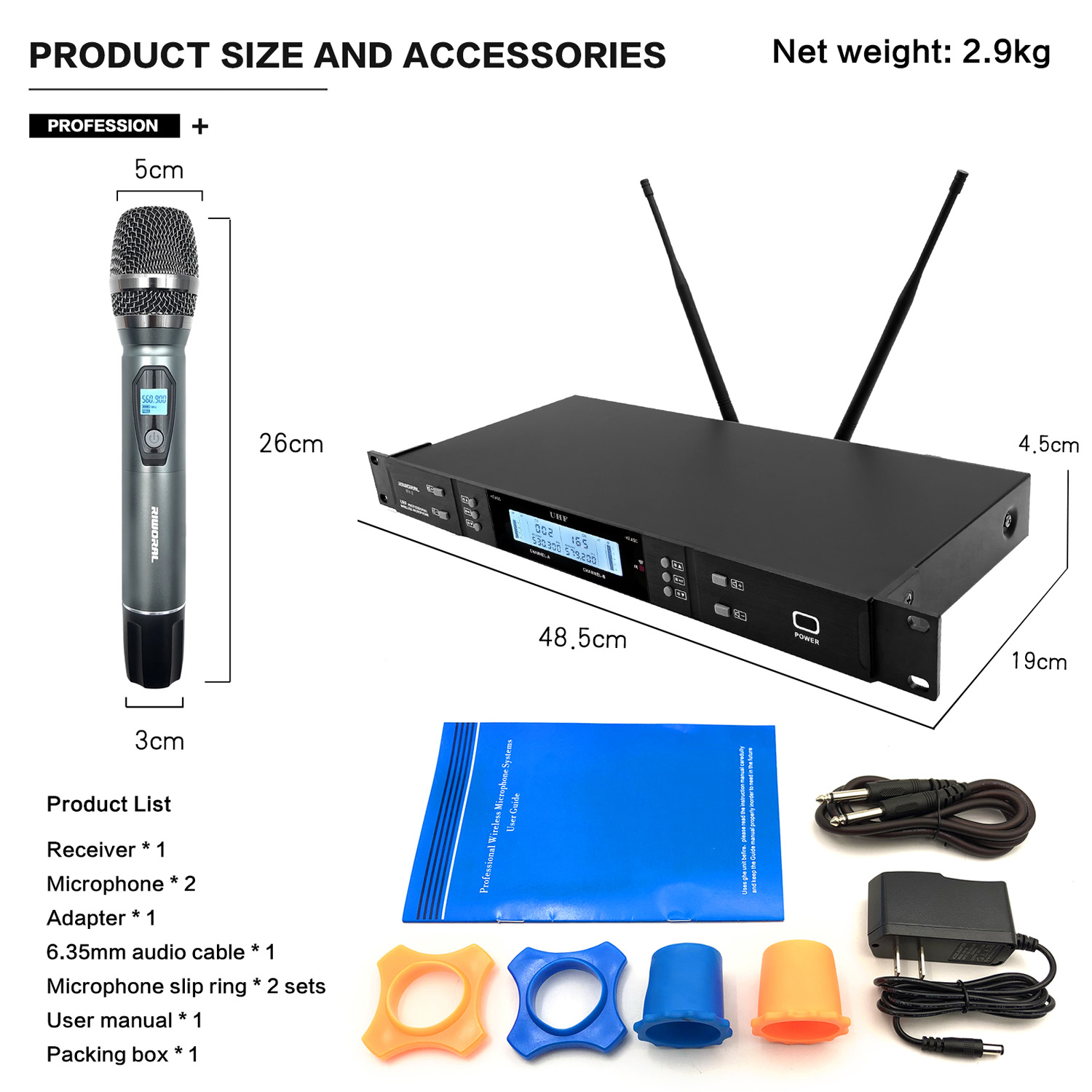 2026 RV-2 ميكروفون كاريوكي لاس - مراجعة Condenser Microphone Kit وسعره