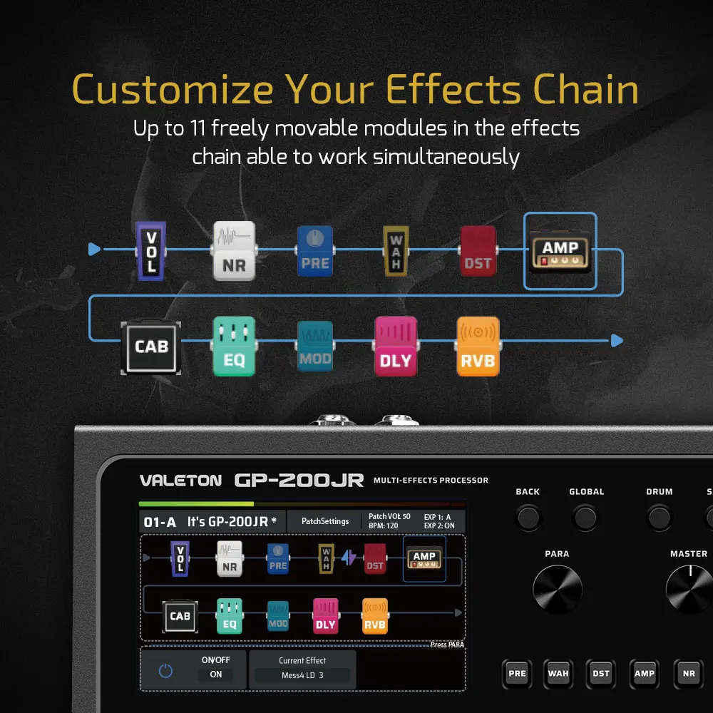 VALETON GP-200JR معالج جيتار ب - مراجعة Audio Interface وسعره