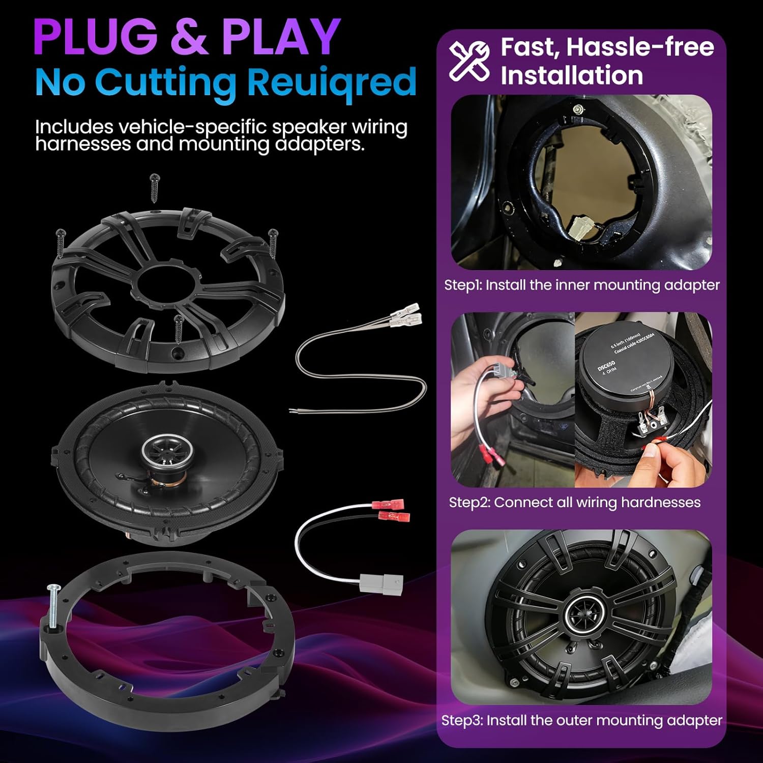 مكبرات صوت 6.5 بوصة لهوندا CR- - مراجعة Speaker Kit وسعره