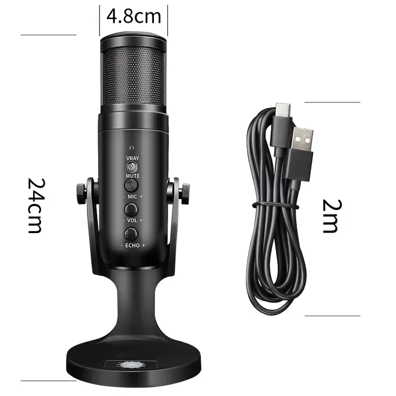 ميكروفون مكثف لاسلكي USB احترا - مراجعة Condenser Microphone Kit وسعره