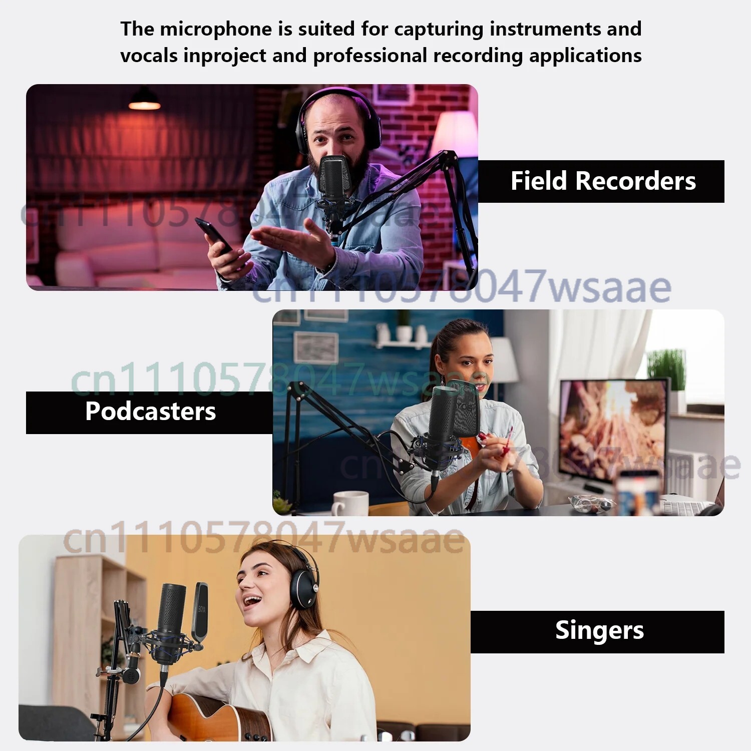 ميكروفون استوديو مكثف ذو غشاء  - مراجعة Condenser Microphone Kit وسعره