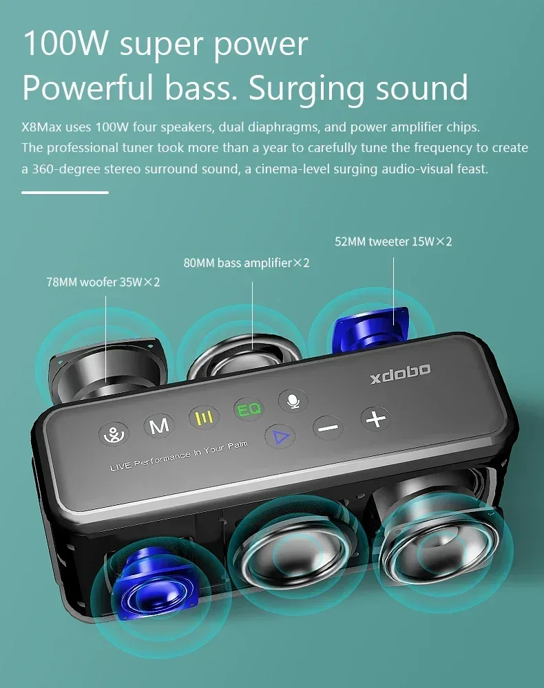 2026 XDOBO X8 Max مكبرات صوت ب - مراجعة Speaker Wire وسعره