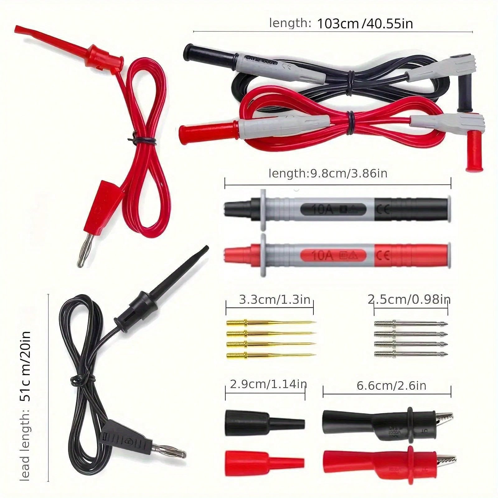 18 قطعة P1308B اختبار الرصاص ع - مراجعة Banana Plug وسعره