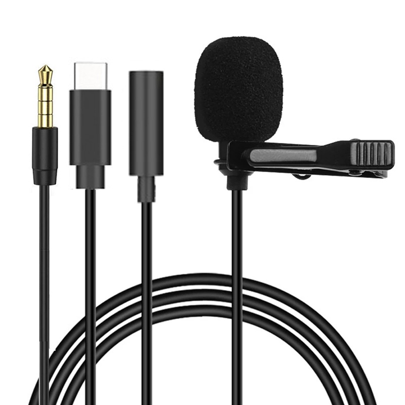 1.5 متر صغير محمول Lavalier مي - مراجعة Microphone Capsule وسعره
