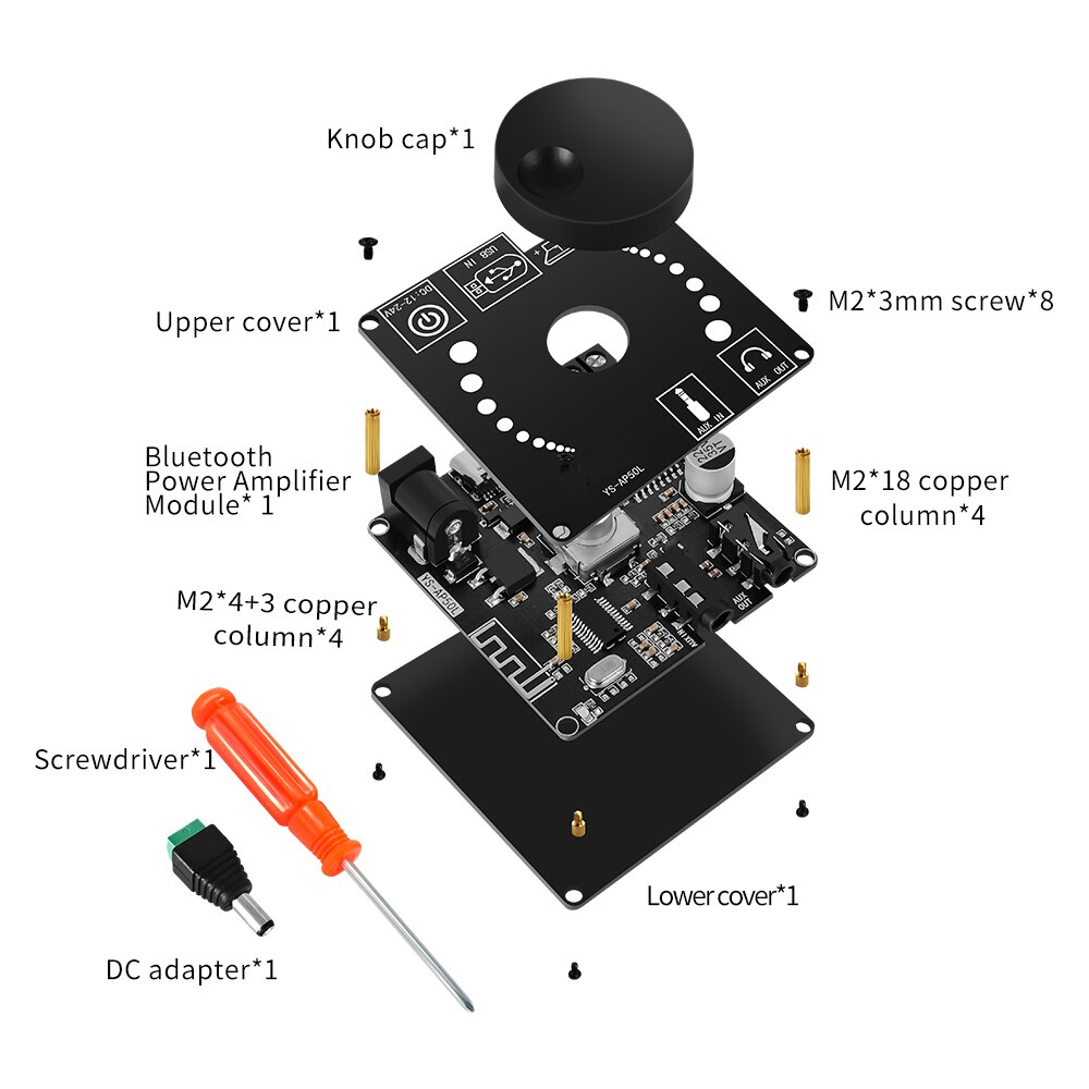 لوحة مكبر صوت رقمي ستيريو 50WX - مراجعة Hifi Amplifier Board وسعره